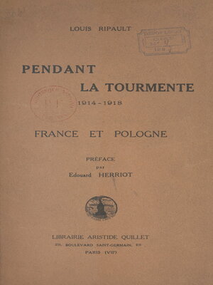 cover image of Pendant la tourmente, 1914-1918